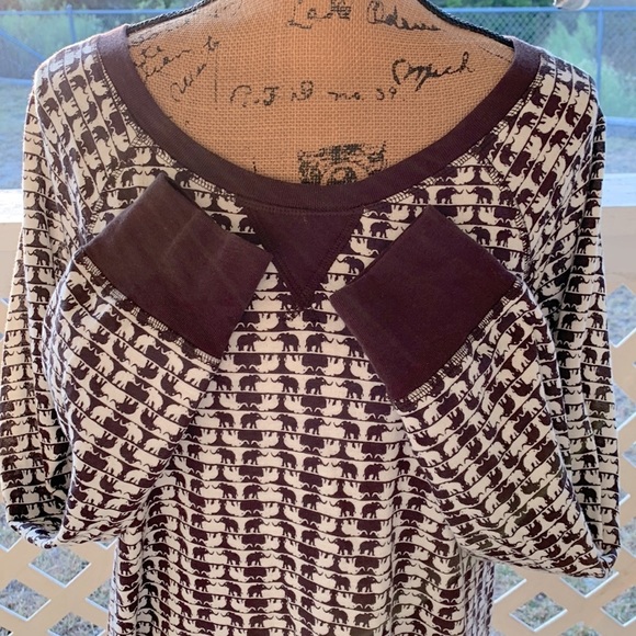 Womens elephant print Jane & Bleeker sweater or sweater dress - Picture 7 of 11